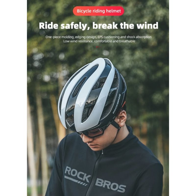 ROCKBROS Casco de Bicicleta Ultraligero con Tecnología Anti-Sudor y Resistente a Impactos para Ciclismo MTB