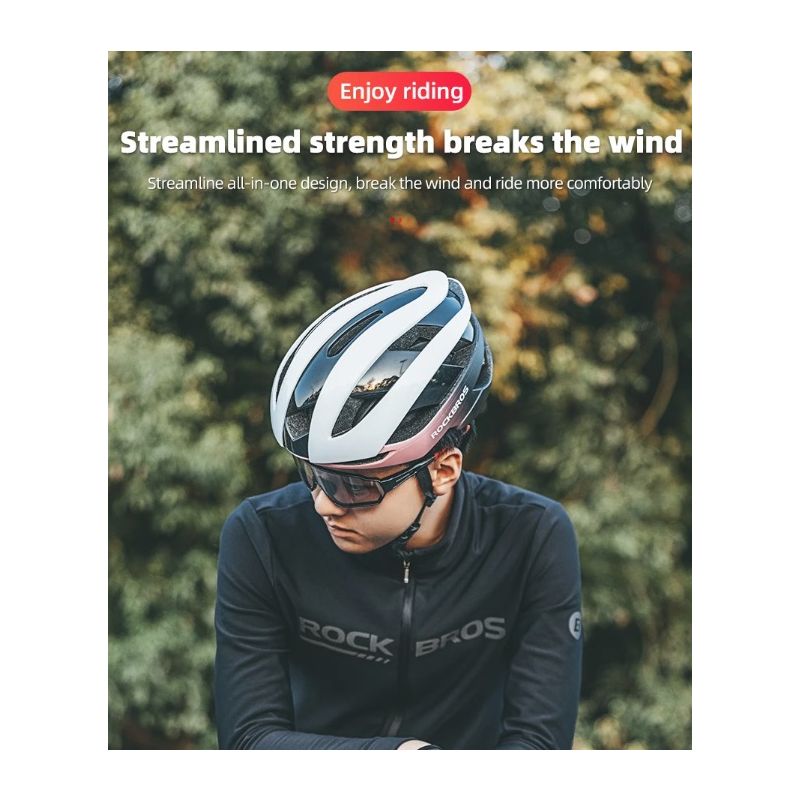 ROCKBROS Casco de Bicicleta Ultraligero con Tecnología Anti-Sudor y Resistente a Impactos para Ciclismo MTB