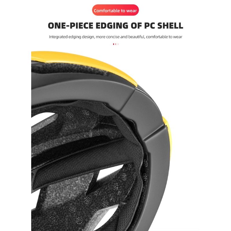 ROCKBROS Casco de Bicicleta Ultraligero con Tecnología Anti-Sudor y Resistente a Impactos para Ciclismo MTB