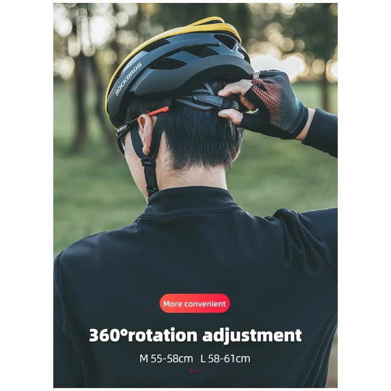 ROCKBROS Casco de Bicicleta Ultraligero con Tecnología Anti-Sudor y Resistente a Impactos para Ciclismo MTB