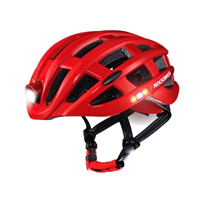 Casco Ligero ROCKBROS ciclismo MTB con carga USB protección insectos casco bicicleta montaña ultraligero