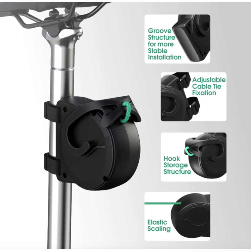 Cuerda de remolque para bicicleta montaña niños remolque flexible soporte ligero fácil instalación ciclismo outdoor