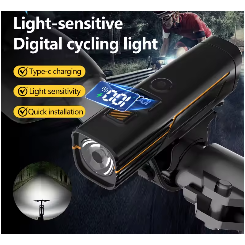 Luz Delantera B9 Faro Recargable USB-C para Bicicleta MTB y Carretera | Accesorios Ciclismo y Seguridad.