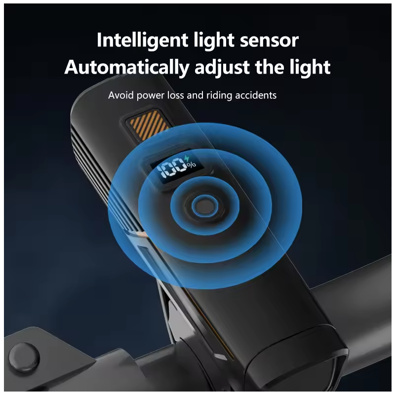 Luz Delantera B9 Faro Recargable USB-C para Bicicleta MTB y Carretera | Accesorios Ciclismo y Seguridad.