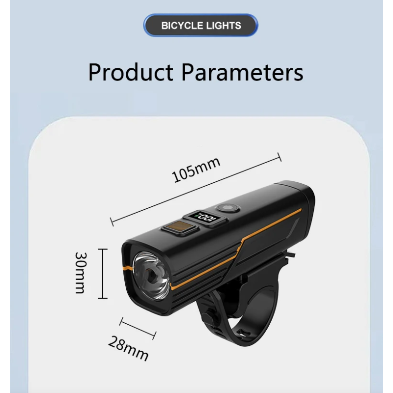 Luz Delantera B9 Faro Recargable USB-C para Bicicleta MTB y Carretera | Accesorios Ciclismo y Seguridad.