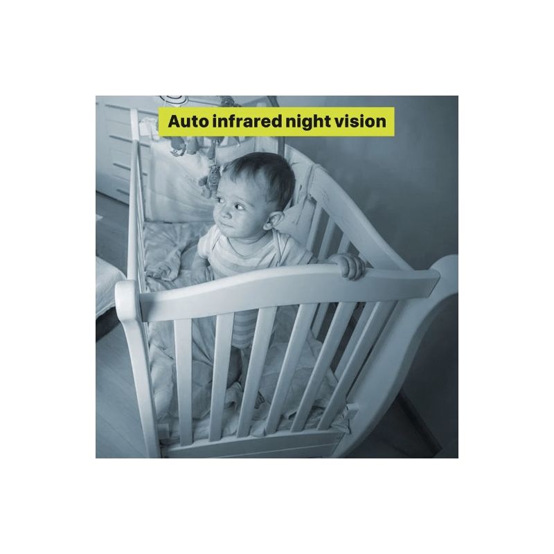 Monitor de bebé 5 pulgadas SM650 pantalla LCD grande visión nocturna seguridad inalámbrica cuidado infantil
