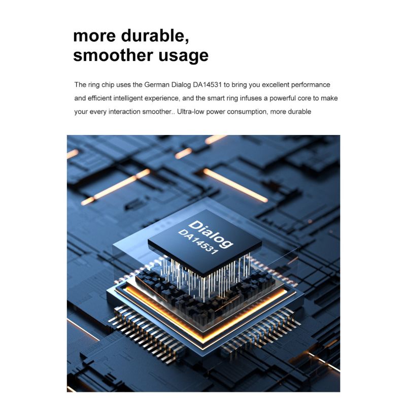 Anillo Inteligente Multifuncional entusiasta fitness y salud oxígeno en sangre tecnología portátil elegancia