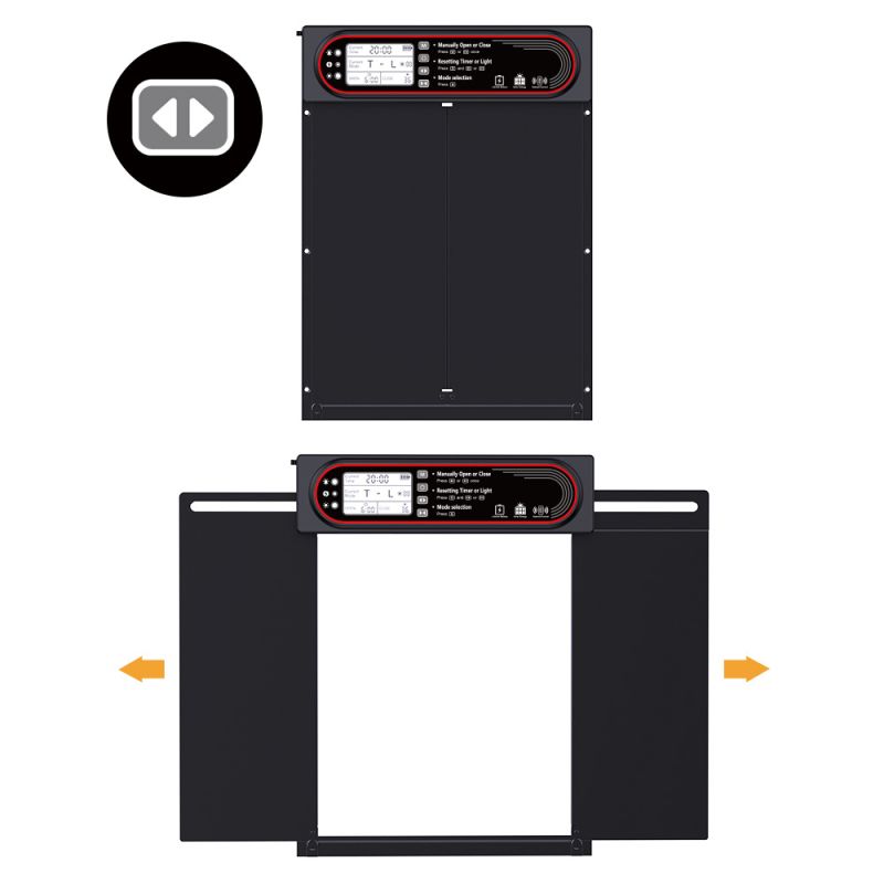 Puerta Solar Automática para Gallineros con Temporizador y Carga USB Fácil Instalación para Manejo Ecológico