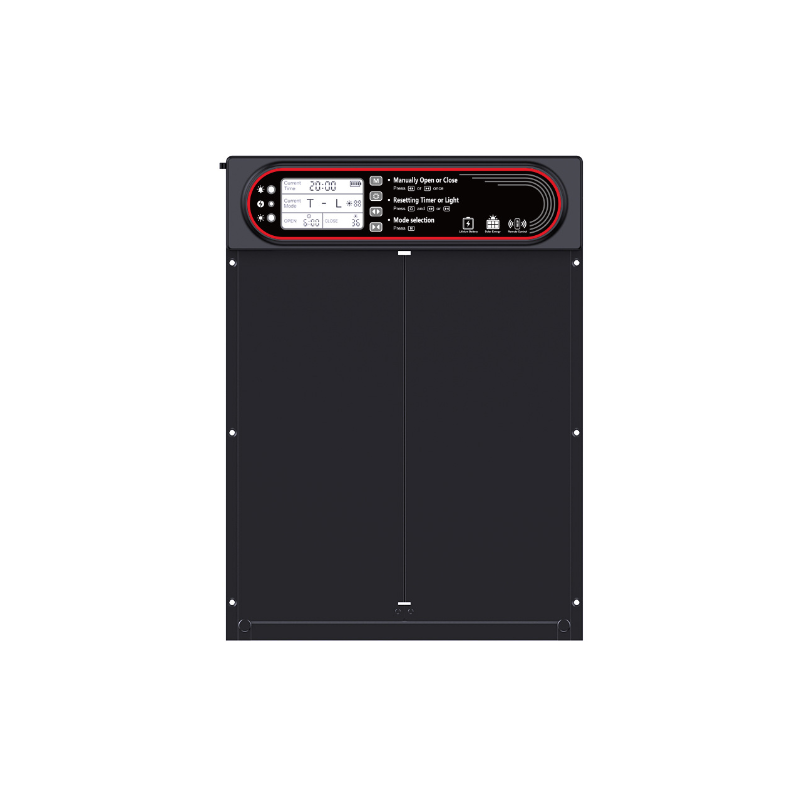 Puerta Solar Automática para Gallineros con Temporizador y Carga USB Fácil Instalación para Manejo Ecológico