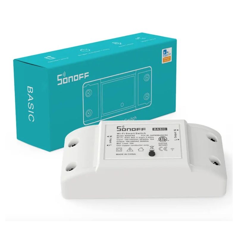 SONOFF Basic R2 Módulo de interruptor Wifi Universal Control remoto Alexa Automatización del hogar