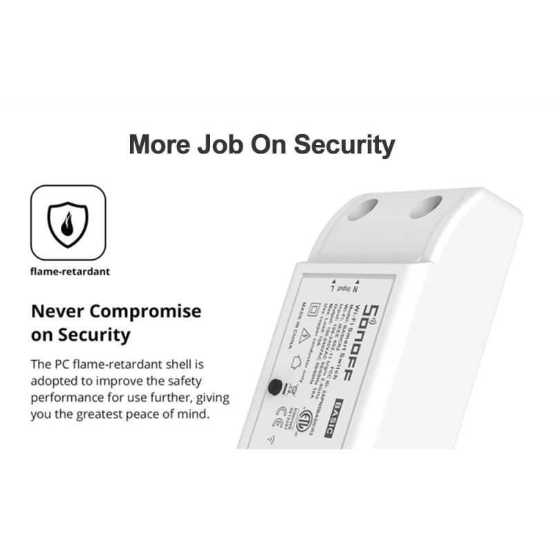SONOFF Basic R2 Módulo de interruptor Wifi Universal Control remoto Alexa Automatización del hogar