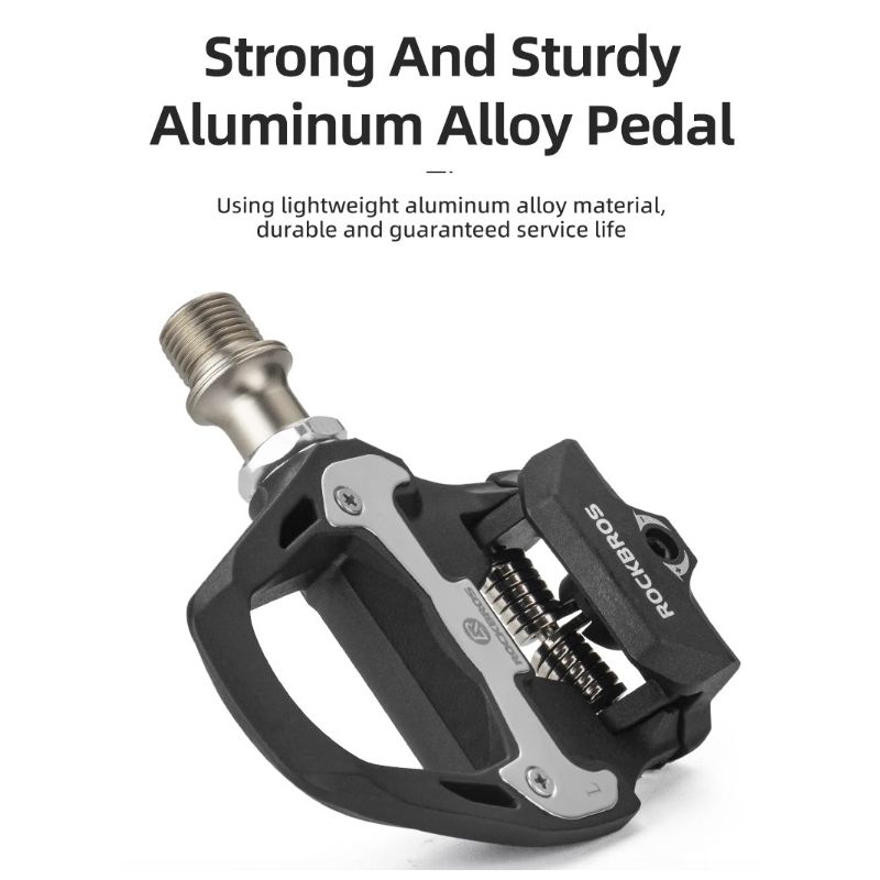 Pedales ROCKBROS SPD-SL de aleación ultraligera con rodamientos sellados para ciclismo competitivo