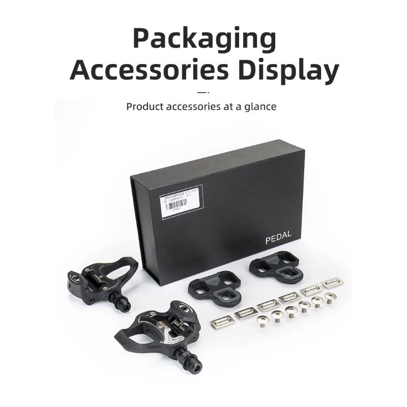 Pedales ROCKBROS SPD-SL de aleación ultraligera con rodamientos sellados para ciclismo competitivo