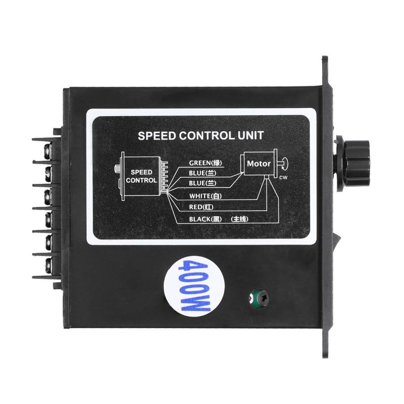 Controlador de Velocidad de CA 400W Control de Motor 220V Diseño Compacto Carcasa de ABS y Ajuste Preciso