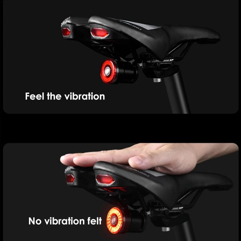 Luz Trasera Bici Inteligente con Sensor Freno, USB Recargable, Impermeable. ¡Seguridad Ciclismo!