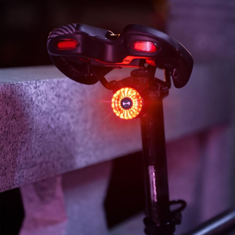 Luz Trasera Bici Inteligente con Sensor Freno, USB Recargable, Impermeable. ¡Seguridad Ciclismo!