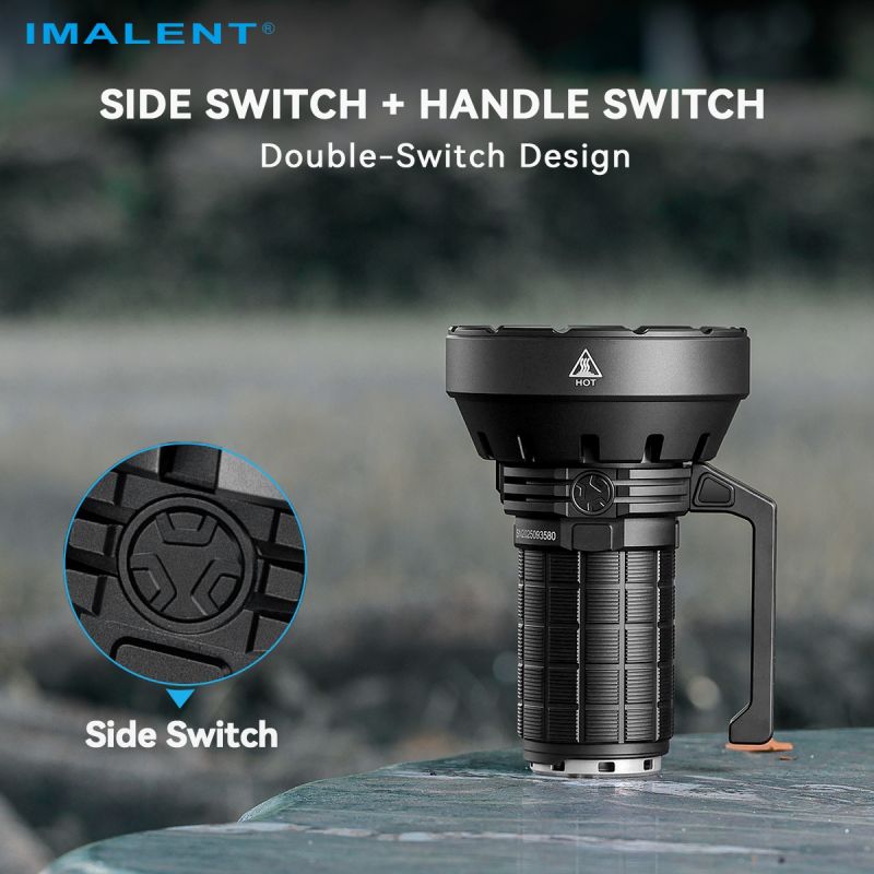 IMALENT SR16 | Linterna LED 55000 Lúmenes, 1715m | Largo Alcance para Rescate y Aire Libre