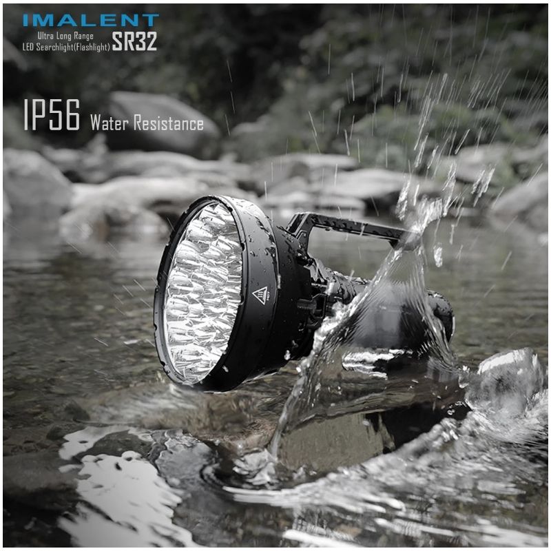 Linterna potente IMALENT SR32 con 120000 lúmenes linterna LED para iluminación aventura y emergencia exterior
