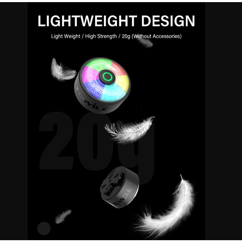 Luz trasera LED TOWILD TL03Pro visibilidad ciclismo con sensor freno inteligente y destello siete colores