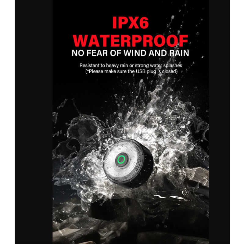 Luz trasera LED TOWILD TL03Pro visibilidad ciclismo con sensor freno inteligente y destello siete colores