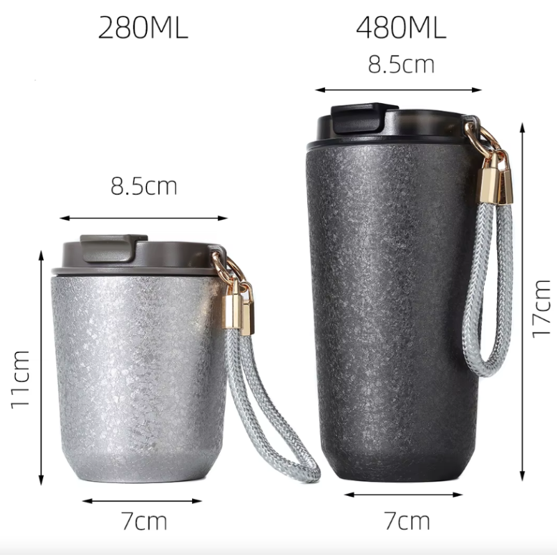 Taza de café de titanio portátil antiderrame: Lujo y funcionalidad para tu aventura moderna