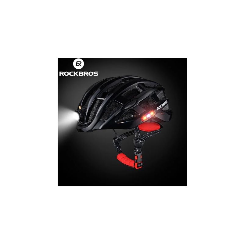 Casco Ligero ROCKBROS ciclismo MTB con carga USB protección insectos casco bicicleta montaña ultraligero