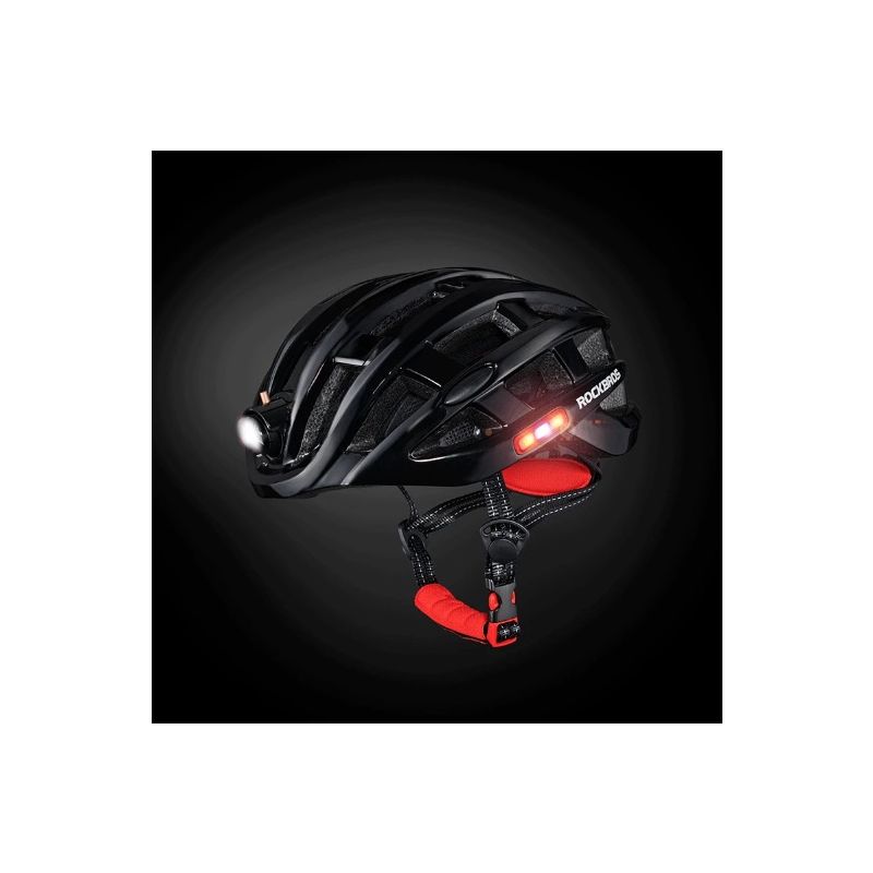 Casco Ligero ROCKBROS ciclismo MTB con carga USB protección insectos casco bicicleta montaña ultraligero