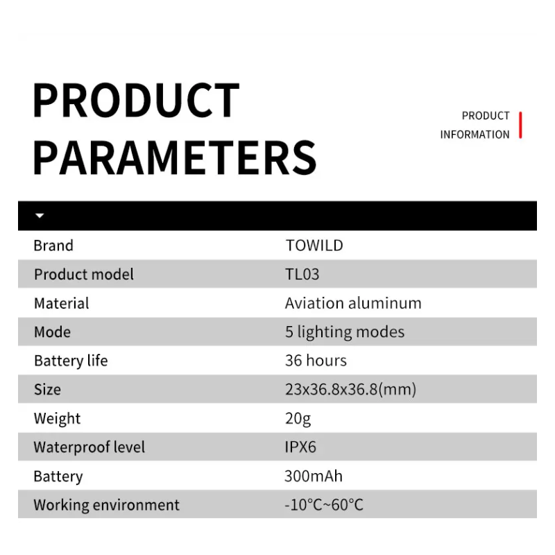 Luz trasera inteligente para bicicleta TOWILD TL03 con sensor de freno automático y modos de flash versátiles