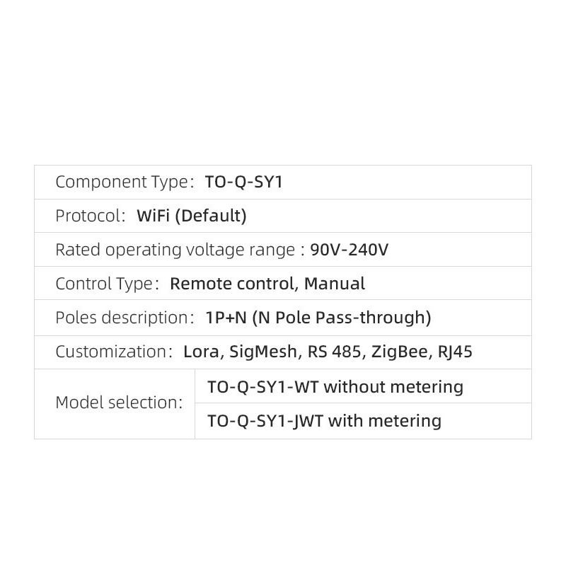Disyuntor Inteligente TUYA WiFi TONGOU 63A para Hogar Inteligente - Control Remoto desde la APP