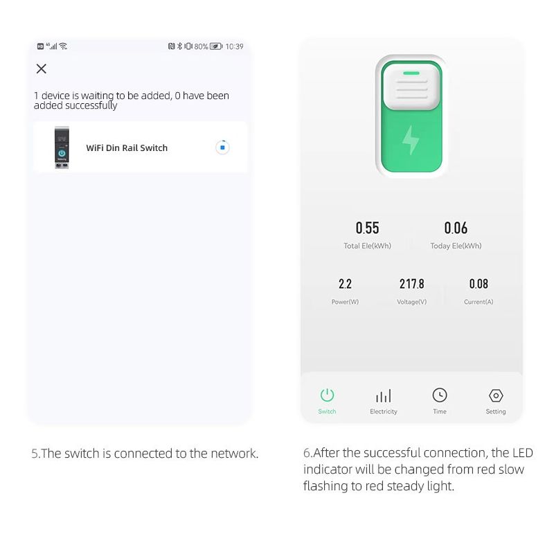Disyuntor Inteligente TUYA WiFi TONGOU 63A para Hogar Inteligente - Control Remoto desde la APP