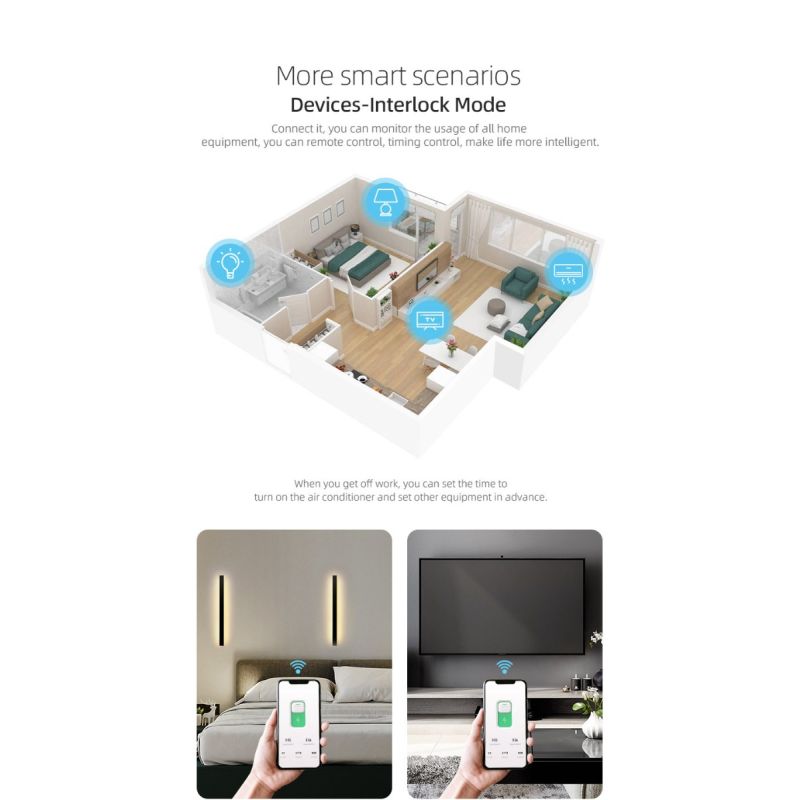 Disyuntor Inteligente TUYA WiFi TONGOU 63A para Hogar Inteligente - Control Remoto desde la APP