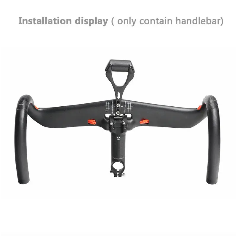 Manillar de Carbono TOSEEK 31.8mm 400mm 420mm 440mm Ligero con Enrutamiento Interno Ideal para Ciclismo de Ruta