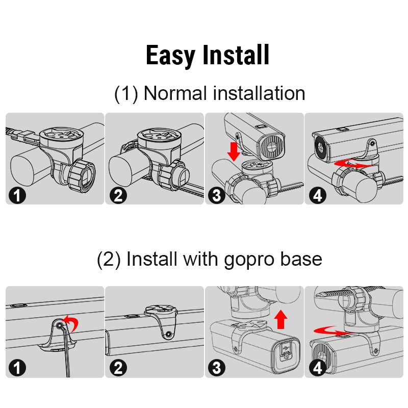 TOWILD CL1200 luz de bicicleta LED 1200LM USB recargable ciclismo nocturno lámpara delantera impermeable