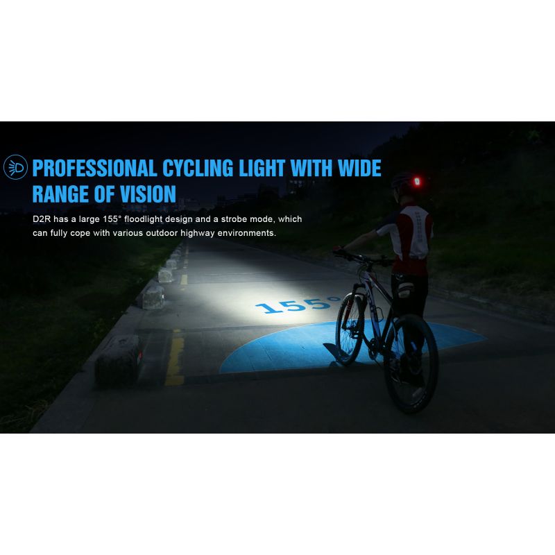 TrustFire D2R Luz Delantera de Bicicleta 450 Lúmenes IP66 Recargable Tipo C Impermeable y Ligera para Seguridad