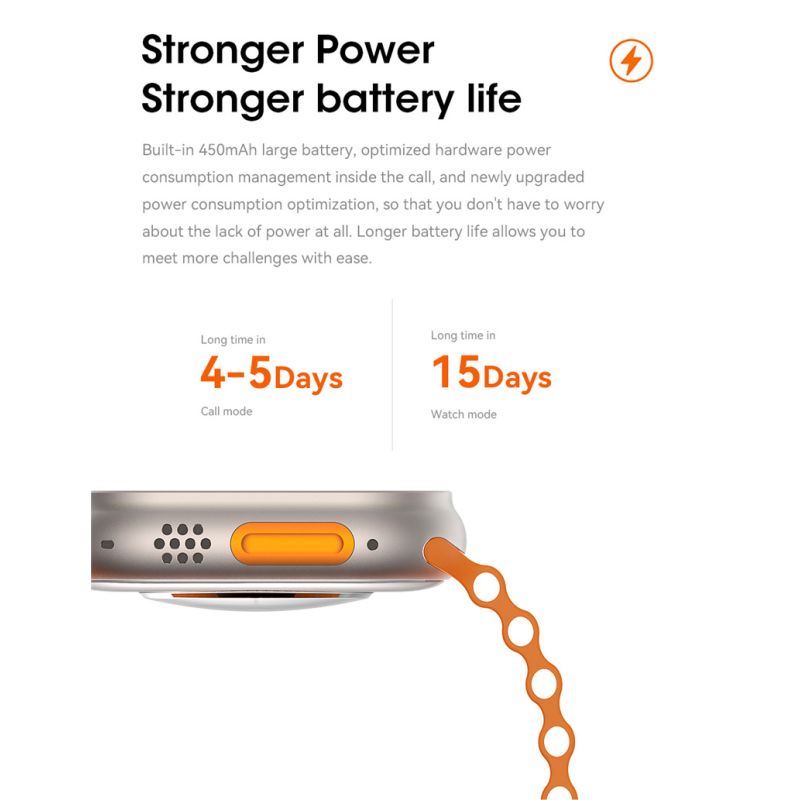 Smartwatch Ultra 9 de 49mm con Llamada Bluetooth, GPS, NFC, IP68. Reloj Inteligente 2025.