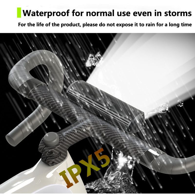 Luz delantera bicicleta LED 5200 lúmenes batería 8000mAh modos ajustables impermeable IPX5 ciclismo seguro