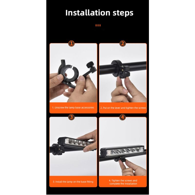 Luz delantera bicicleta LED 5200 lúmenes batería 8000mAh modos ajustables impermeable IPX5 ciclismo seguro