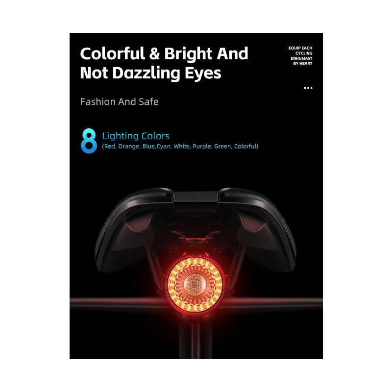 Luz Trasera Bicicleta con Control Remoto Luz de Freno Inteligente Recargable Seguridad y Estilo en Ciclismo