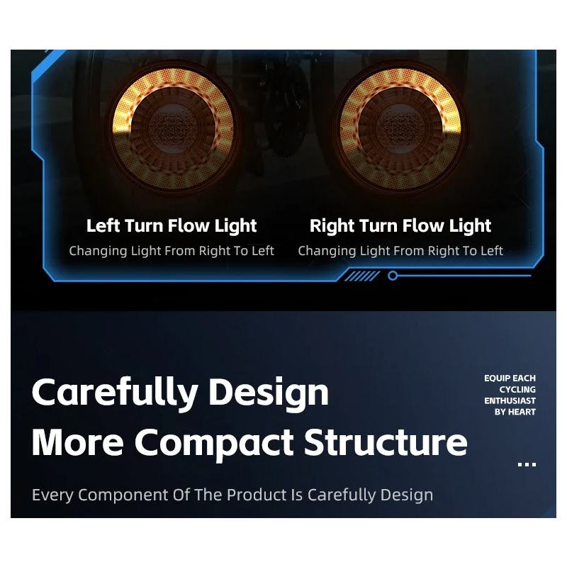 Luz Trasera Bicicleta con Control Remoto Luz de Freno Inteligente Recargable Seguridad y Estilo en Ciclismo