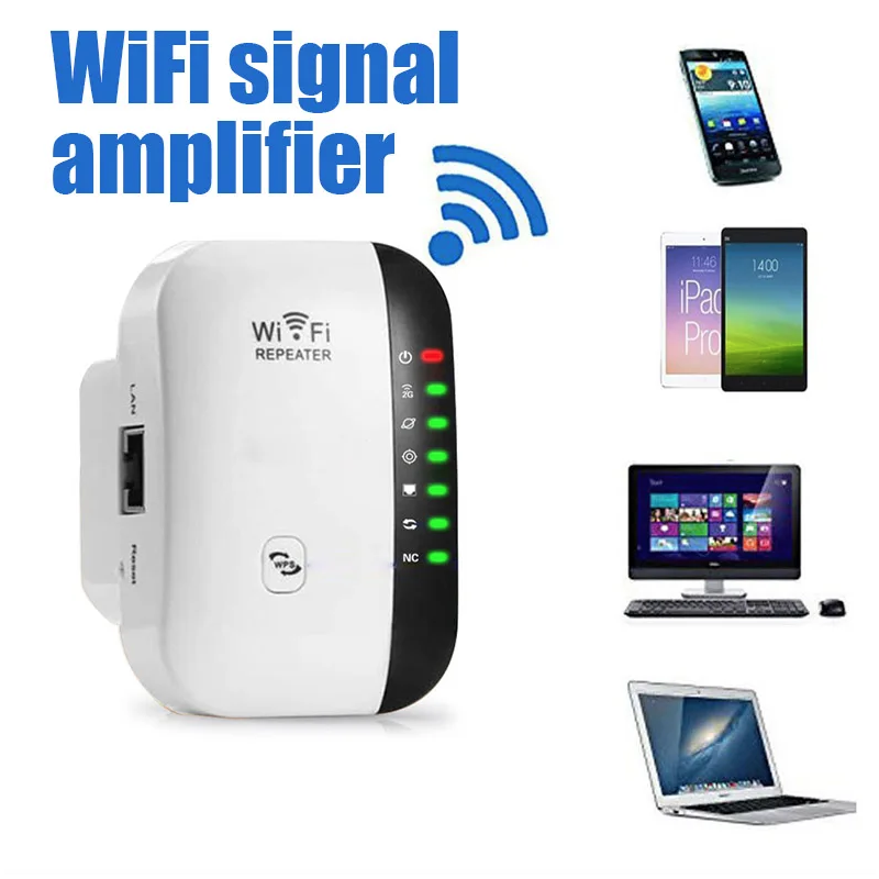 Repetidor WiFi 300Mbps para Pared | Amplificador de Señal Cobertura A Través de la Pared para Hogar Smart TV