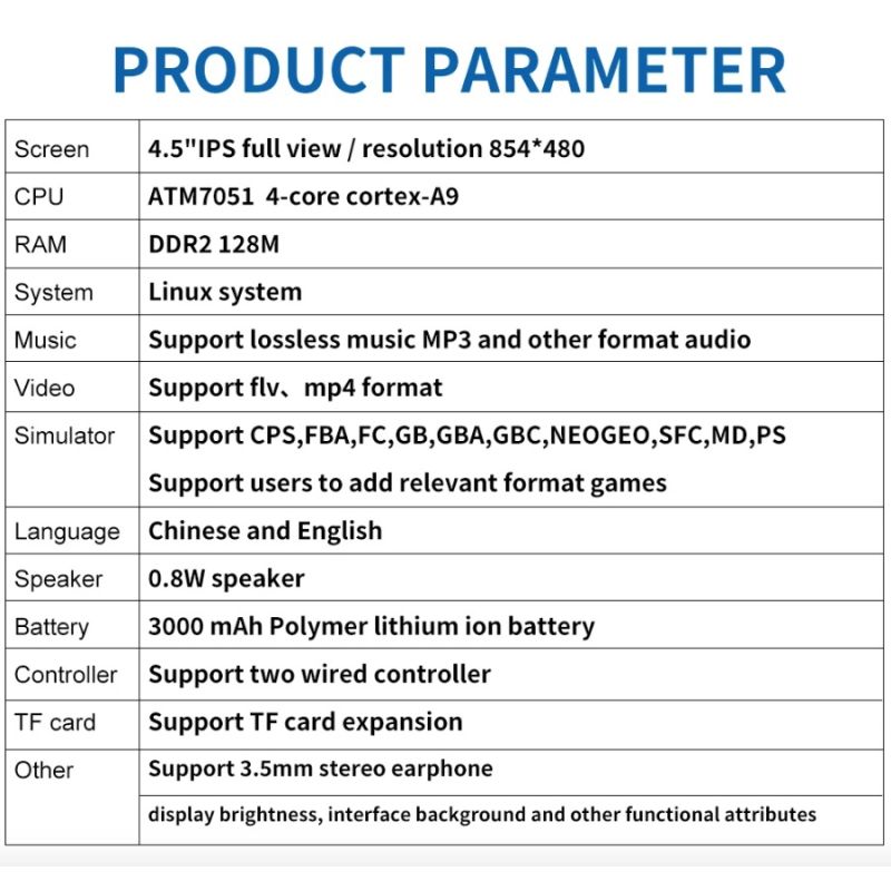 POWKIDDY X39pro consola de videojuegos portátil gaming retro con pantalla IPS 4,5