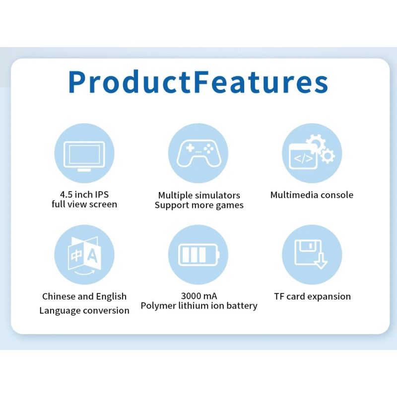 POWKIDDY X39pro consola de videojuegos portátil gaming retro con pantalla IPS 4,5