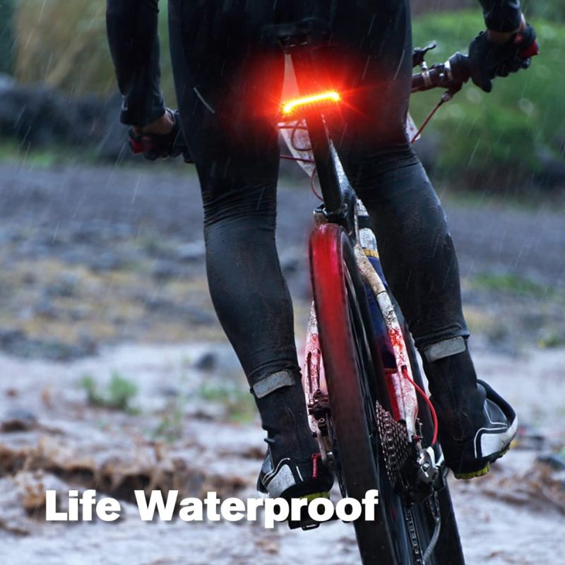 Meilan X5 Luz Trasera Inteligente Bici con Direccionales, Freno Automático y Control Remoto Inalámbrico Recargable.