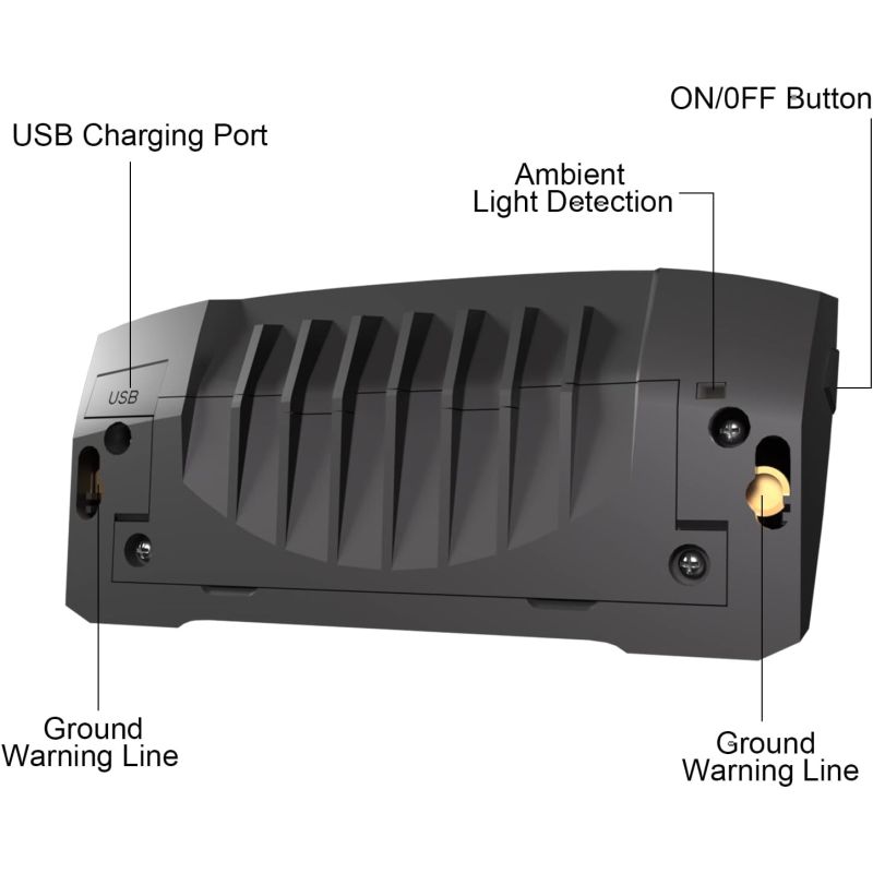 Meilan X5 Luz Trasera Inteligente Bici con Direccionales, Freno Automático y Control Remoto Inalámbrico Recargable.