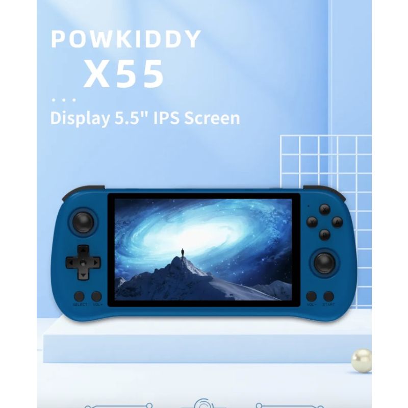POWKIDDY X55 consola de juegos portátil pantalla IPS de 5,5