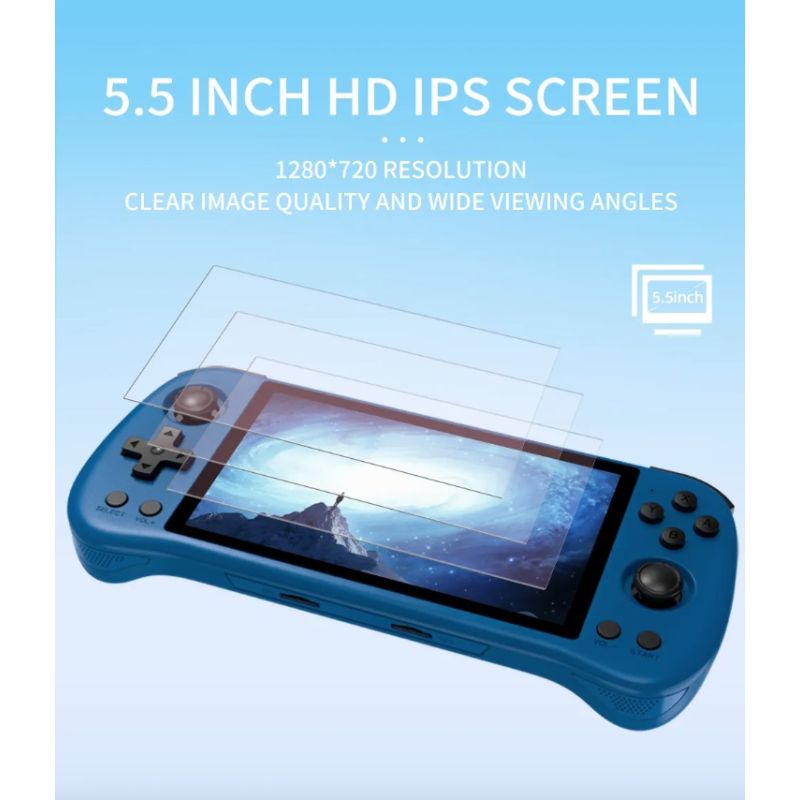POWKIDDY X55 consola de juegos portátil pantalla IPS de 5,5