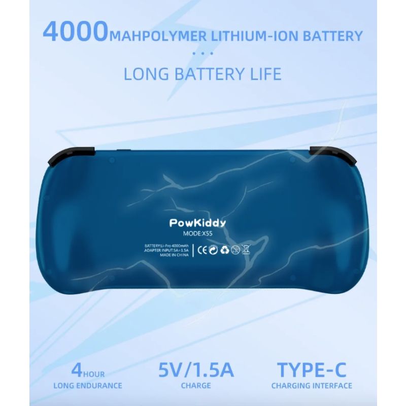 POWKIDDY X55 consola de juegos portátil pantalla IPS de 5,5