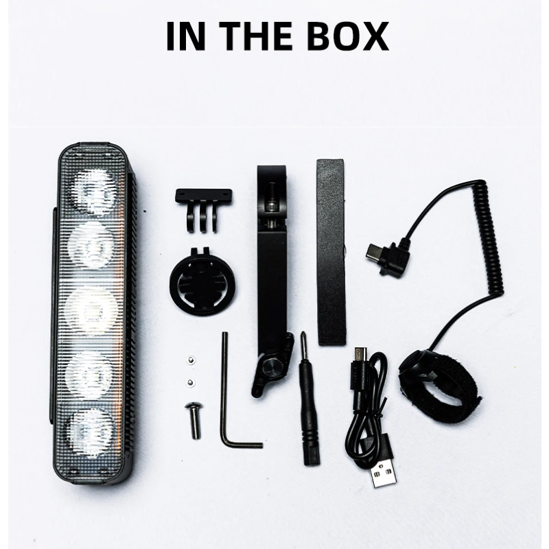 Luz para Bicicleta XOSS XL3000 3000 Lúmenes Recargable Tipo C Resistente al Agua Faro con 10 Modos de Seguridad