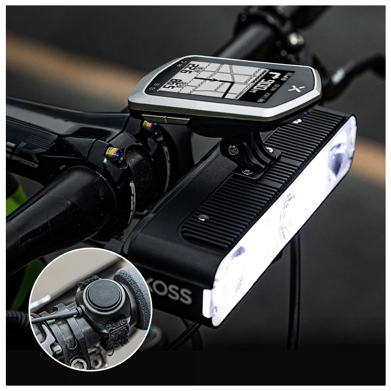 Luz para Bicicleta XOSS XL3000 3000 Lúmenes Recargable Tipo C Resistente al Agua Faro con 10 Modos de Seguridad