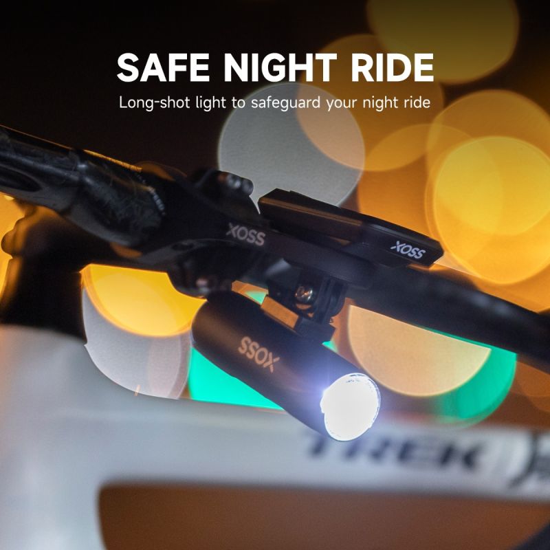XOSS Faro para Bicicleta 800Lm USB Recargable Lámpara Frontal MTB Alta Luminosidad Seguridad Nocturna